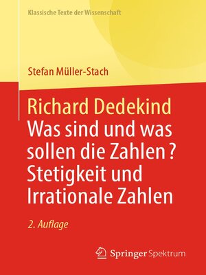 cover image of Richard Dedekind